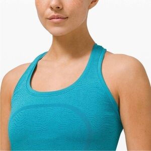 Lululemon Swifty Tank Top - turquoise size 4